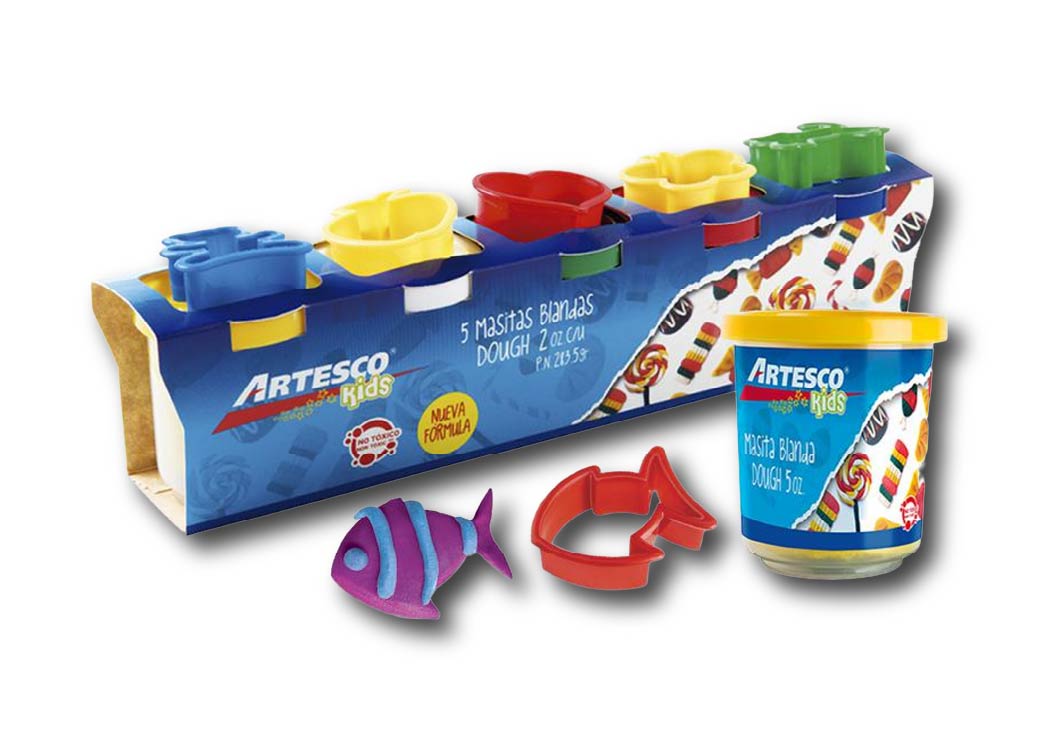 MASITA BLANDA 5 COLORES (10 ONZ) PLAY DOH 2OZ X COLOR